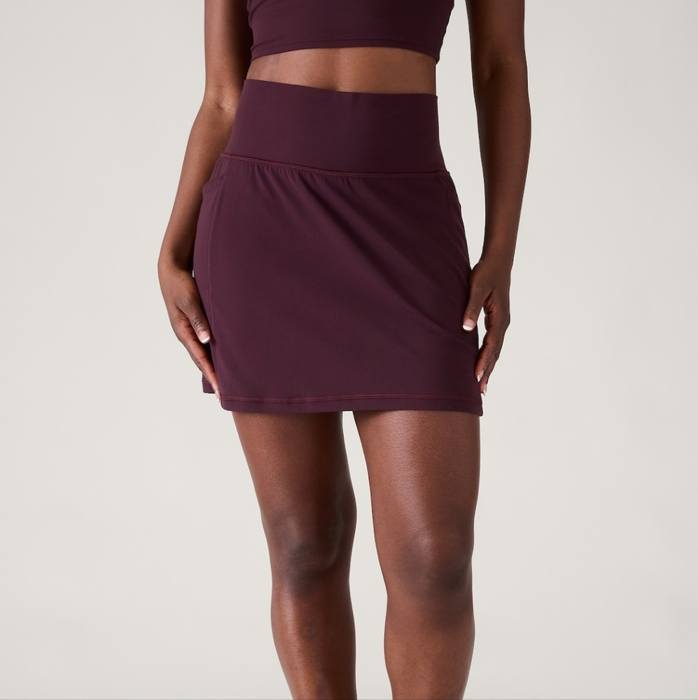 Athleta Salutation Stash High Rise 16 1/2 Skort - Spiced Cabernet - 2X